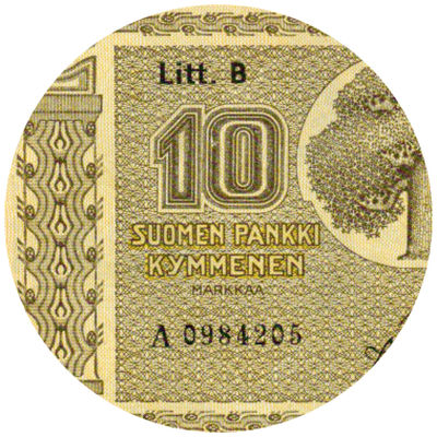 10 Markkaa 1918-1963